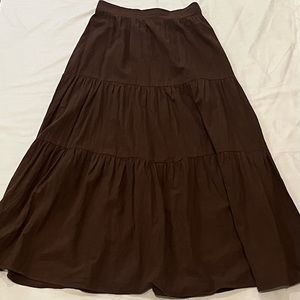 Princess Polly Brown Boho Maxi Skirt.